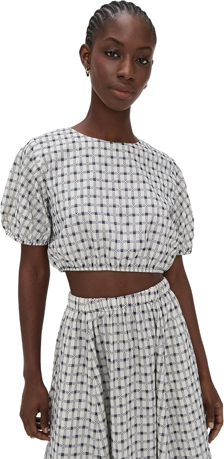 LE BOP Women's Lillian Cropped Blouse | Amazon (US)