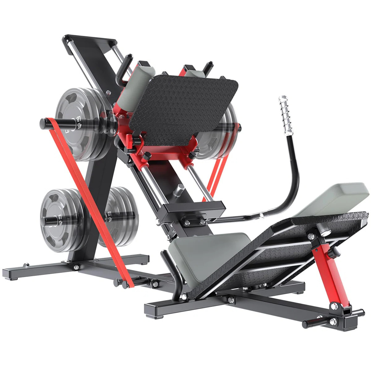 Hack Squat Leg Press Machine For Home Gym, 2 In 1 Adjustable Leg Exercise Workout Machine With Li... | Wayfair North America