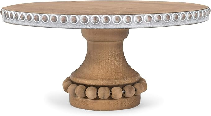 47th & Main Antiqued Cake Stand, Large, Wood | Amazon (US)