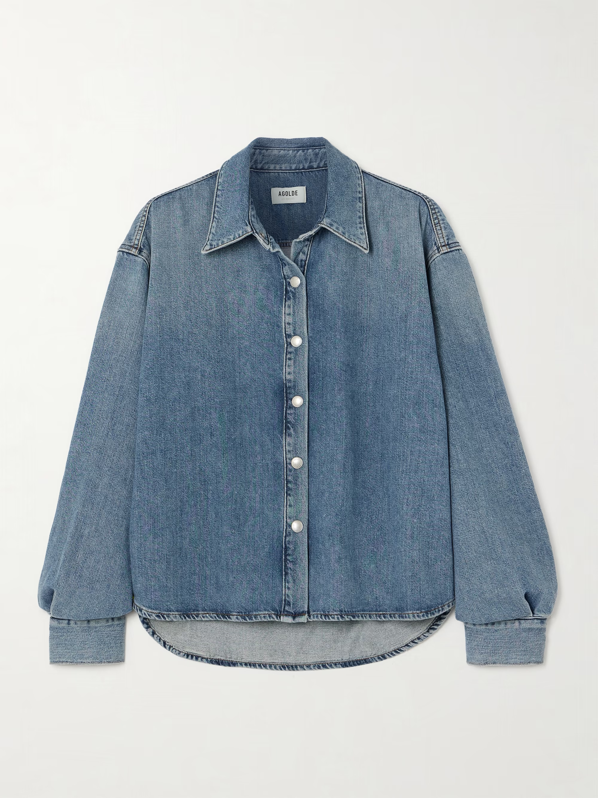 AGOLDE Aiden denim shirt | NET-A-PORTER | NET-A-PORTER (US)
