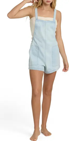 Beach Crush Denim Shortalls | Nordstrom