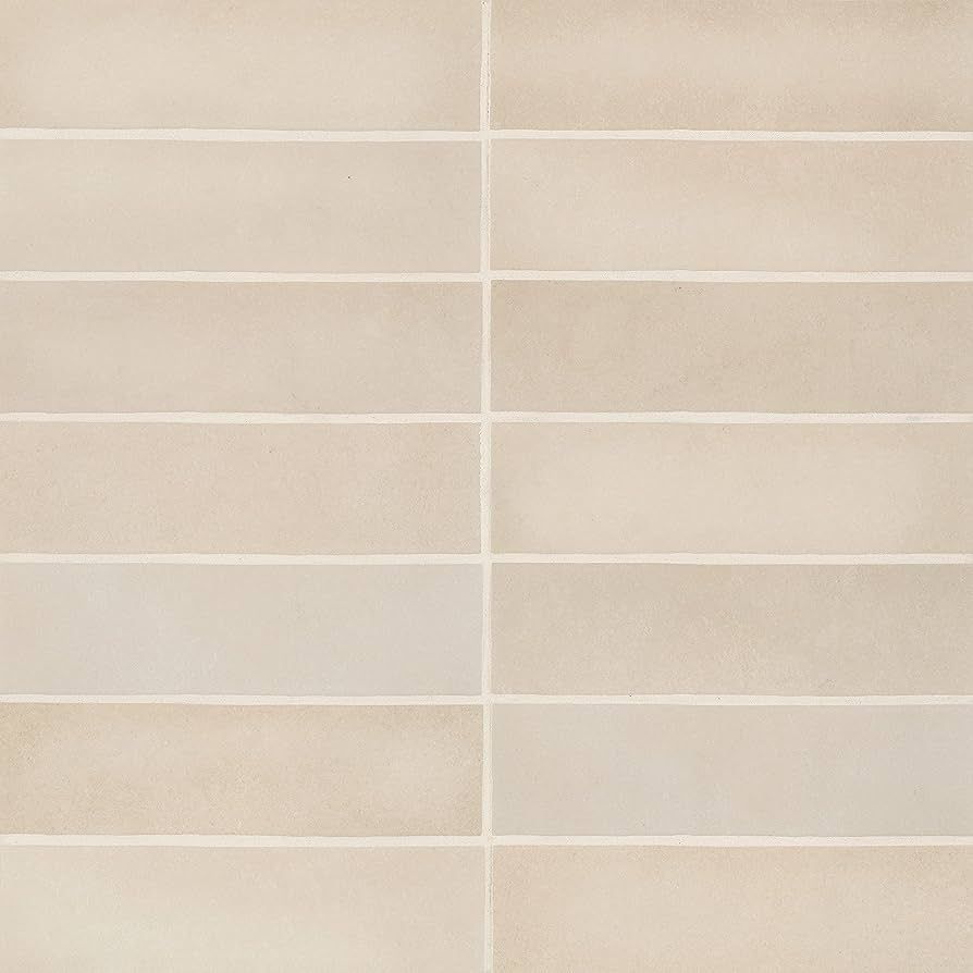 Bedrosians Makoto Matte Ceramic Tile 2.5" x 10", Tatami Beige (34-Pack, 5.38 SF) | Amazon (US)