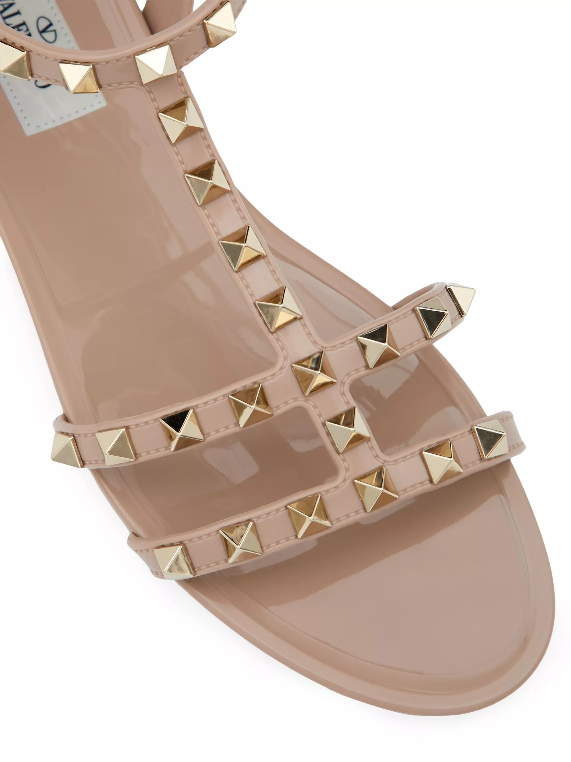 Rockstud Flat Rubber Sandals | Saks Fifth Avenue