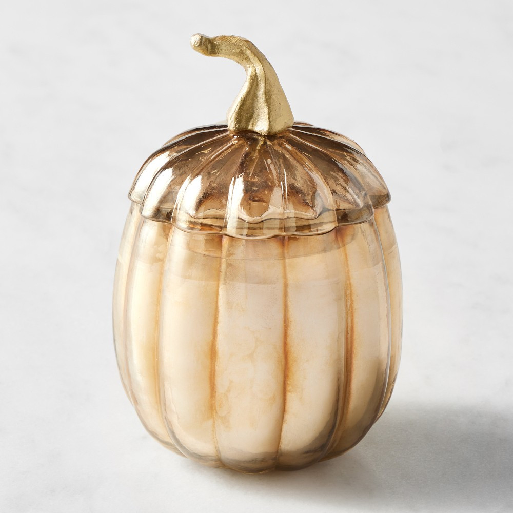 Williams Sonoma Pumpkin Spice Figural Candle, Small | Williams-Sonoma