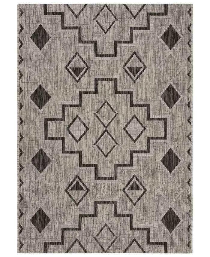 Safavieh Courtyard CY8533 Gray and Black 2' x 3'7 | Macy's