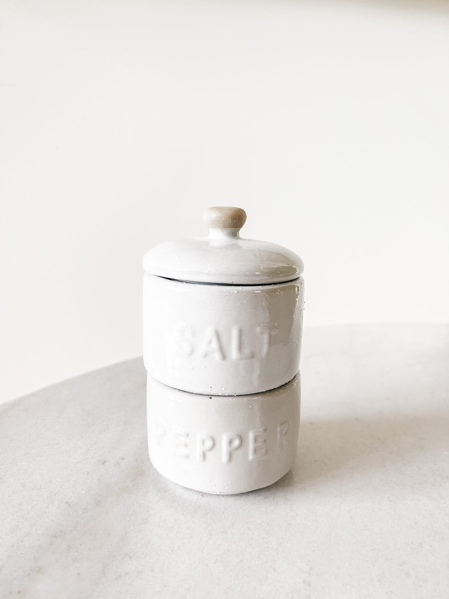 STACKED SALT AND PEPPER POTS | Cooper at Home