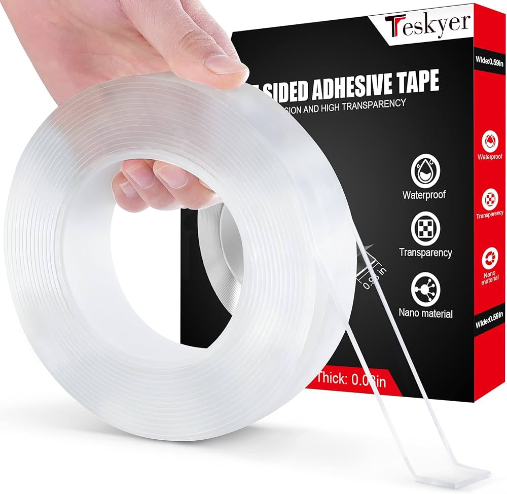 Teskyer Double Sided Tape Heavy Duty, Strong Adhesive Multipurpose Mounting Tape, Removable and R... | Amazon (CA)