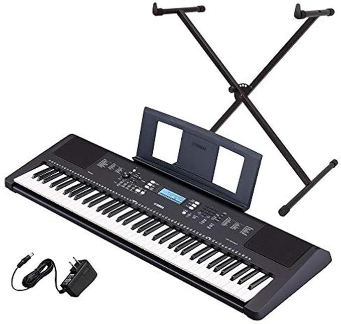 Yamaha PSR-EW310 76-key Portable Keyboard Bundle with Stand and Power Supply | Amazon (US)
