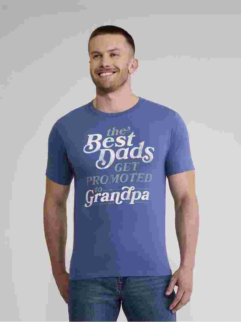 Father's Day Promoted to Grandpa Men's and Big Men's Graphic Tee from Way to Celebrate, Sizes S-3... | Walmart (US)