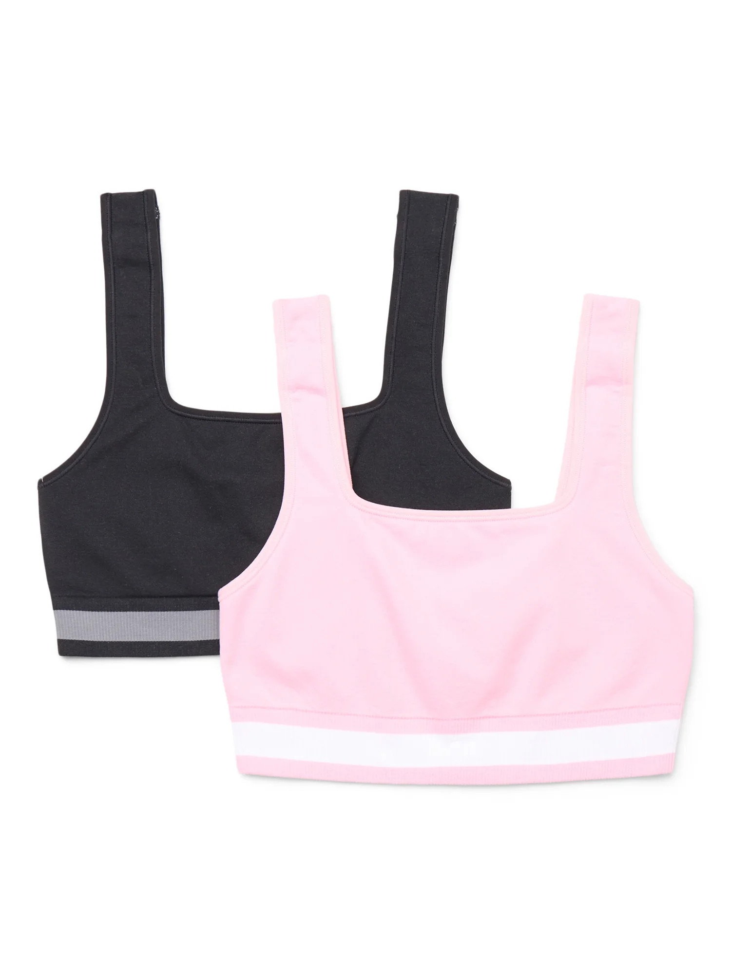Athletic Works Girls Reversible Seamless Sport Bra, 2-Pack, Sizes XS-XXL | Walmart (US)
