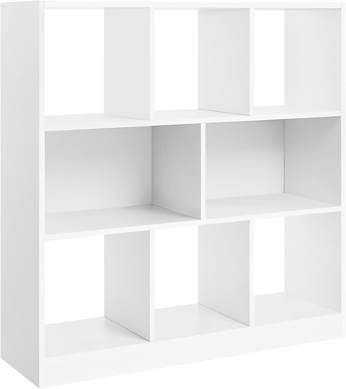 VASAGLE Wooden Bookcase with Open Shelves, Freestanding Bookshelf Storage Unit and Display Cabine... | Amazon (US)