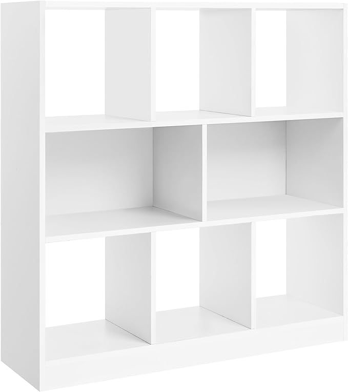 VASAGLE Wooden Bookcase with Open Shelves, Freestanding Bookshelf Storage Unit and Display Cabine... | Amazon (US)