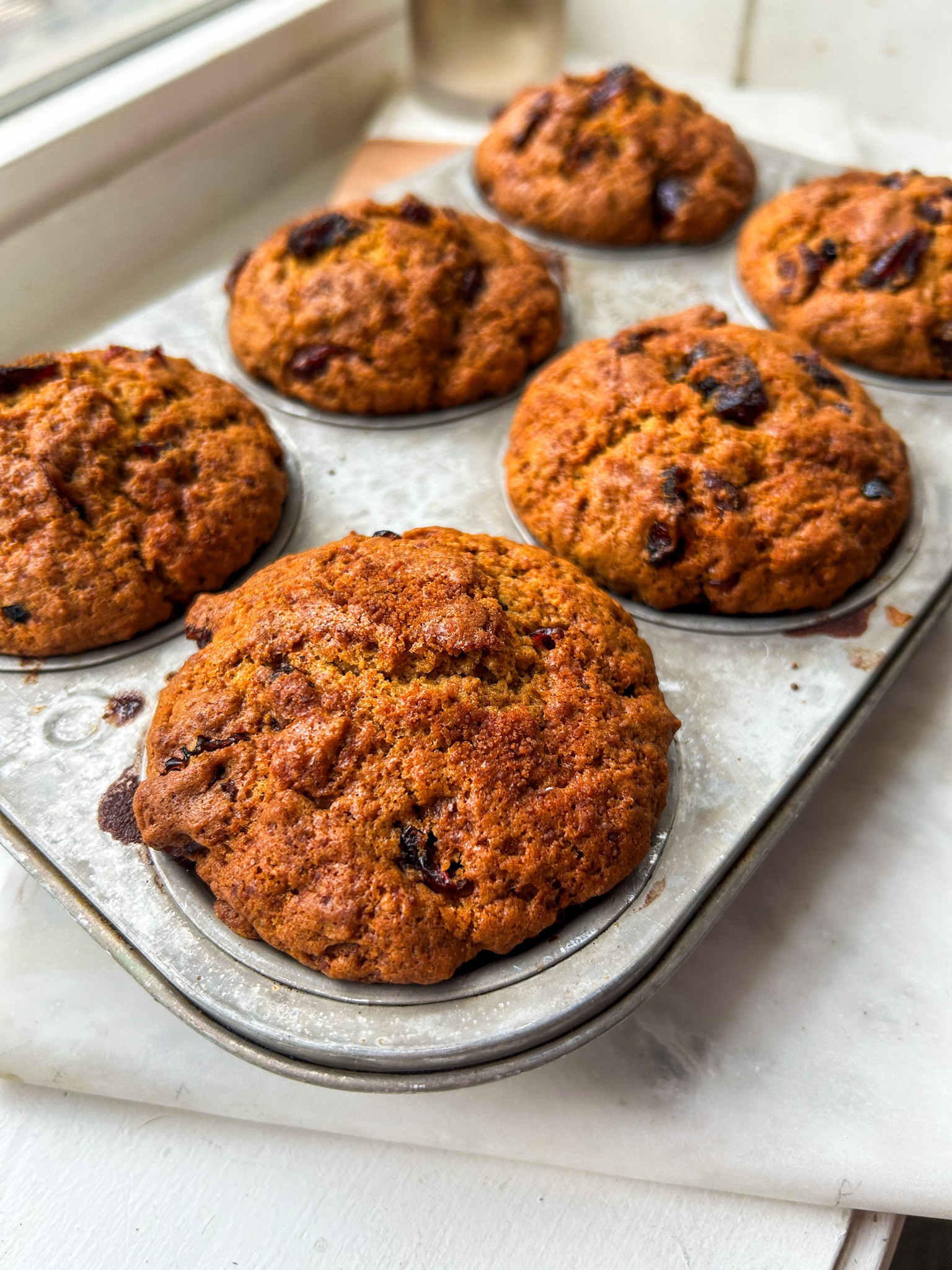 Orange cranberry muffins