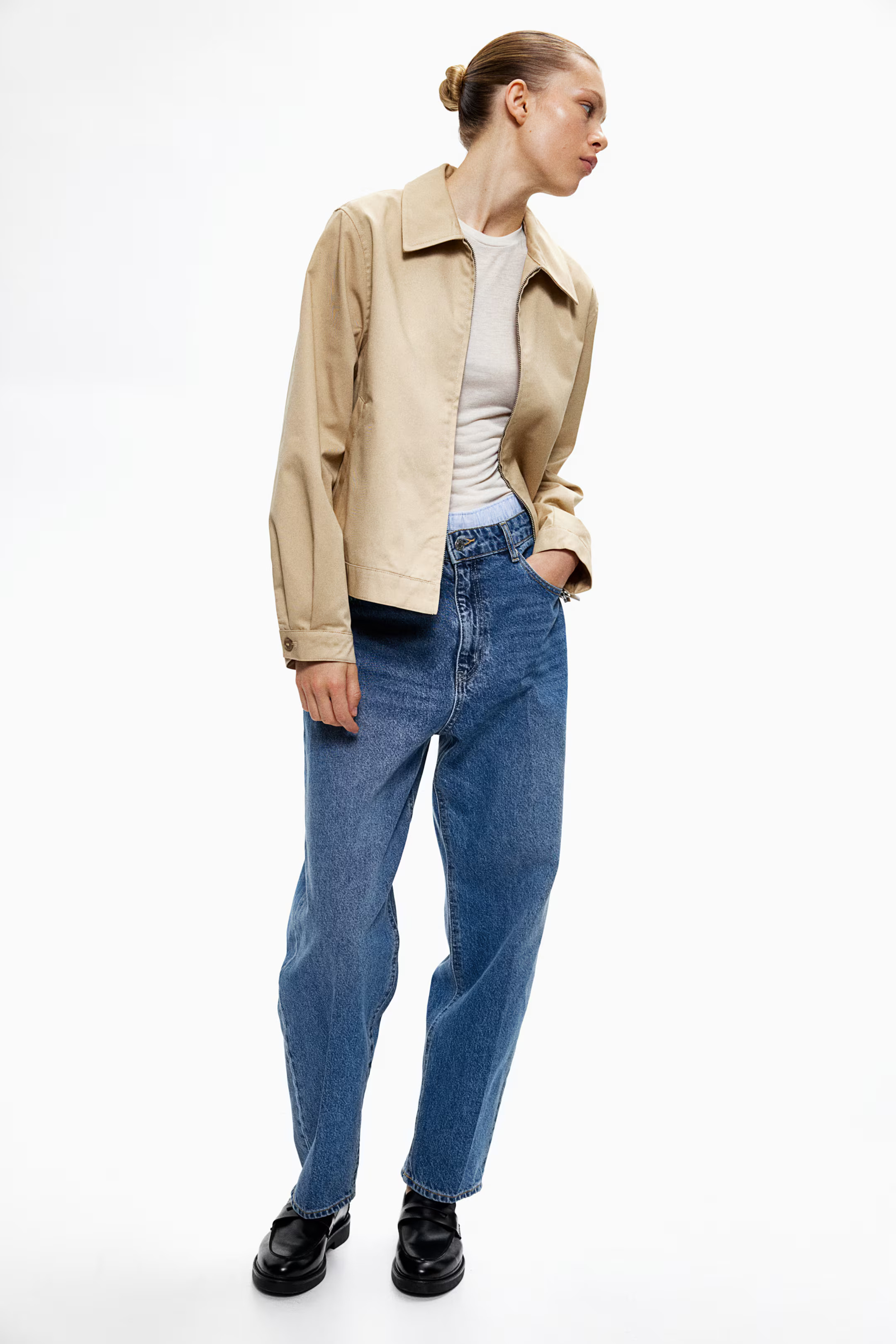 Creased Tapered Jeans | H&M (US + CA)