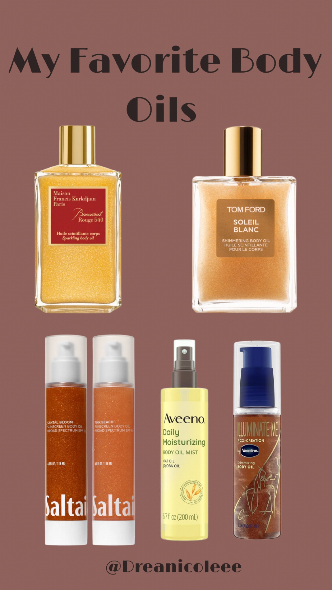 Hey y'all, I love me a good body oil and these are some of my favorites. I added some high end ones and some with a lower price point that are more budget friendly. All of these smell amazing and will have you glowing and glistening.

#LTKStyleTip #LTKBeauty