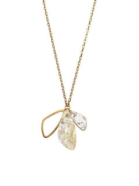 ​Mckenna 14K Gold-Plated Charm Necklace | Saks Fifth Avenue OFF 5TH