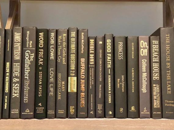 Black Book Stack Plus FREE Book for Home Decoration! Home Accent Books for Home Décor, Desk, or ... | Etsy (US)