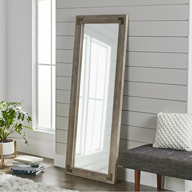 Better Homes & Gardens 27" x70" Full Length Rectangle Mirror, Rivet Leaner | Walmart (US)