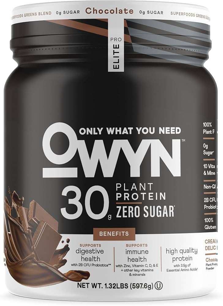 OWYN Only What You Need Pro Elite High Protein Powder, 30g Vegan Protein for Workout Recovery, De... | Amazon (US)