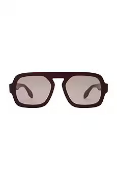 Elisa Johnson Jane Sunglasses in Maroon Brown from Revolve.com | Revolve Clothing (Global)