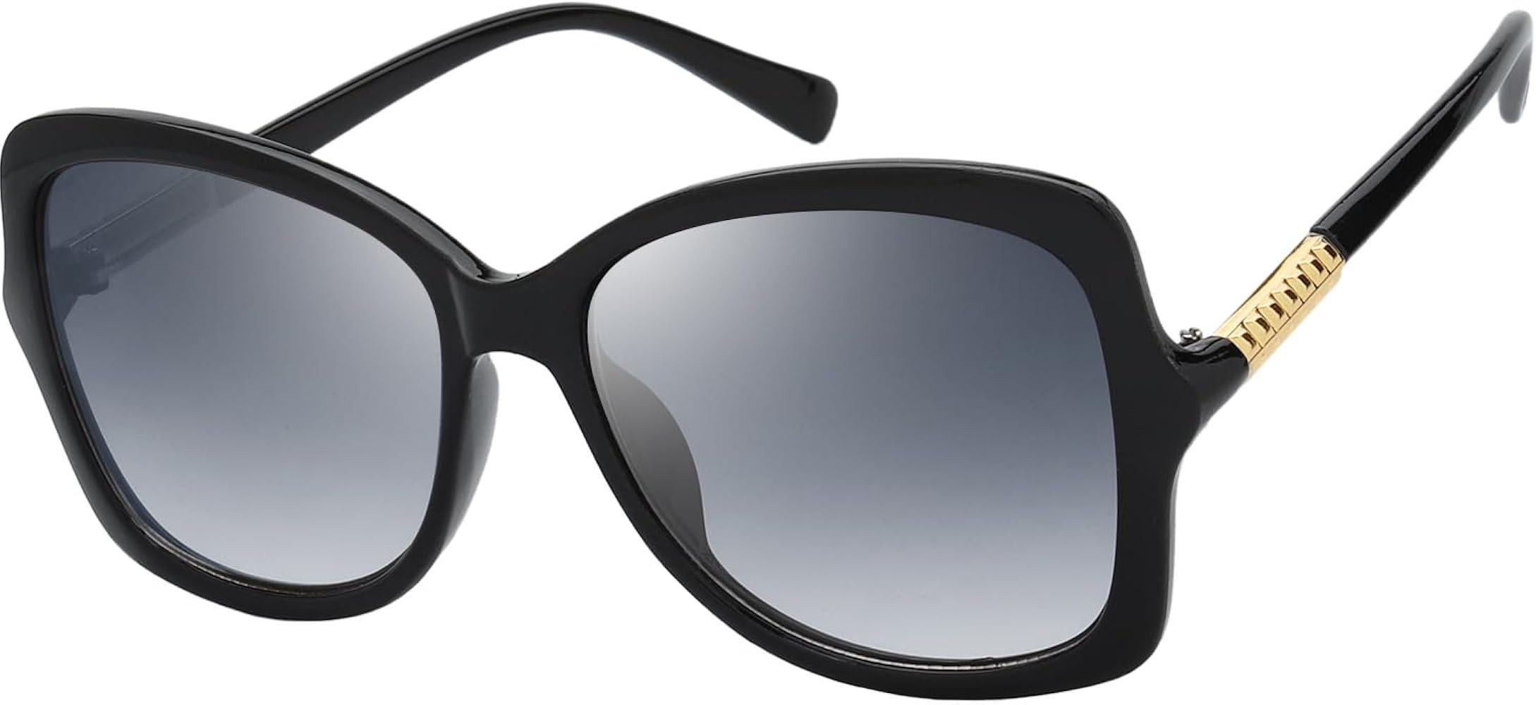 The Fresh Women's Oversized Square Jackie O Cat Eye Hybrid Butterfly Fashion Sunglasses - Exquisi... | Amazon (US)