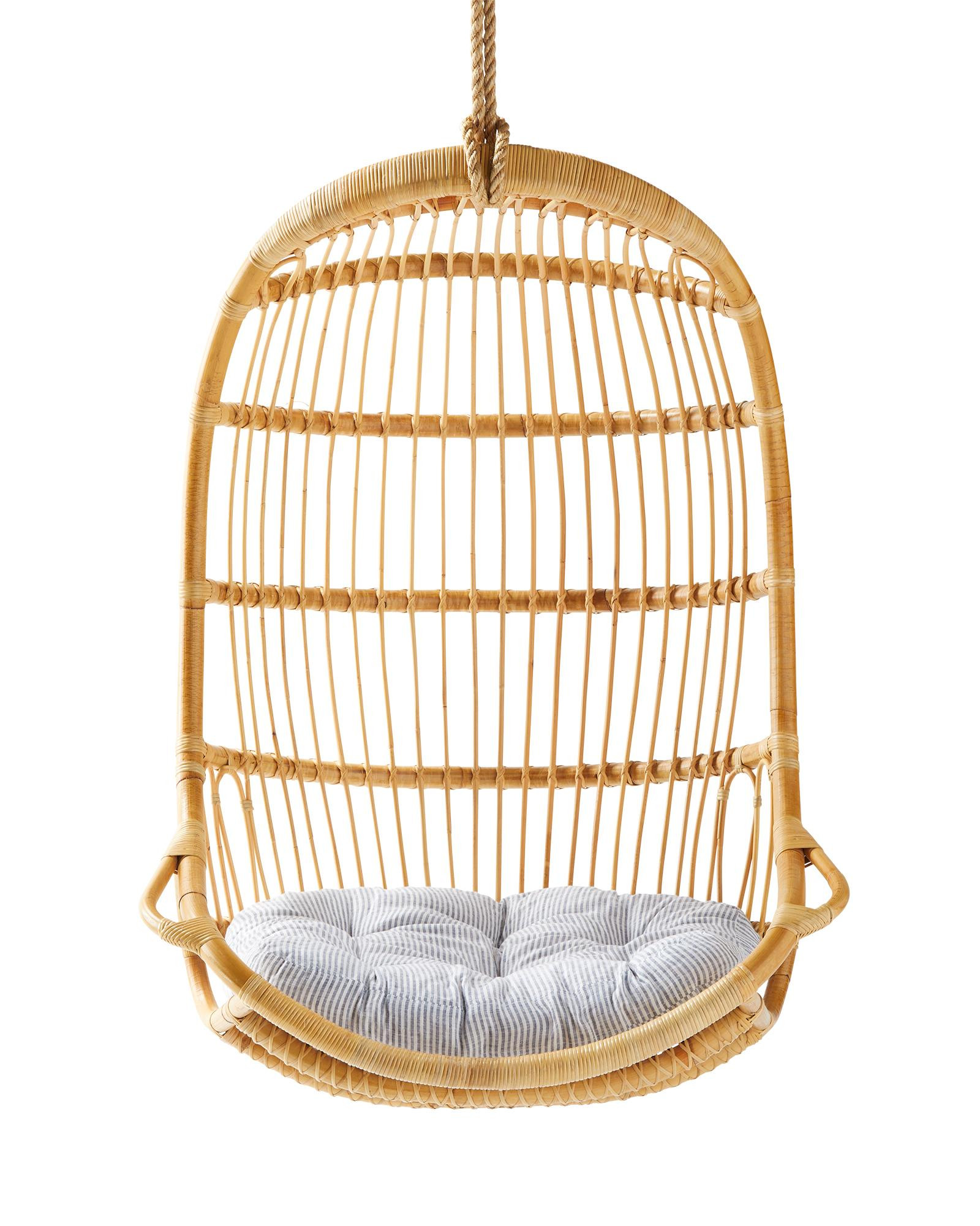 Hanging Rattan Chair Cushion | Serena and Lily
