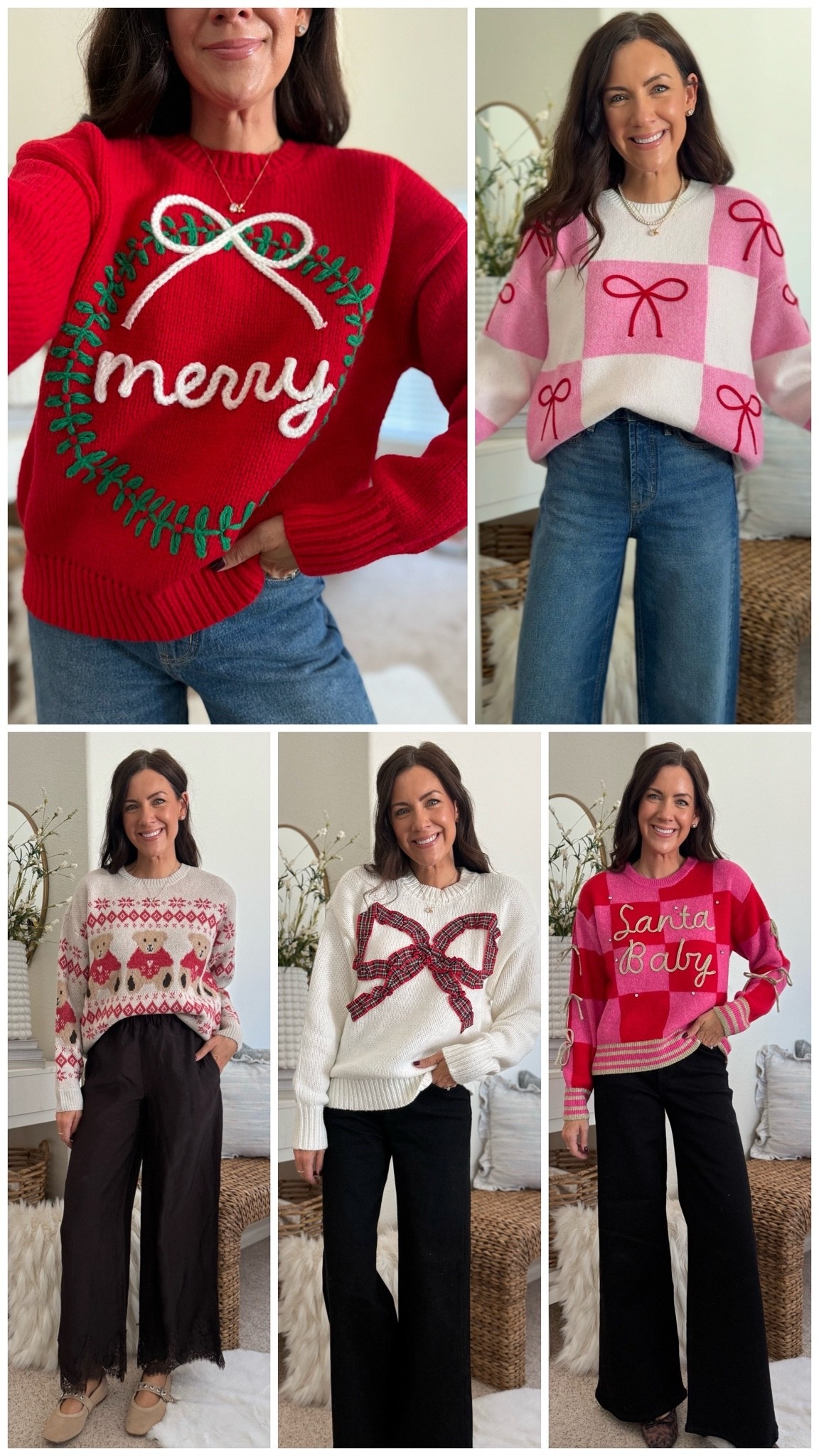 ALL UNDER $23!!!🎄
Top 2 sweaters-large
Bottom sweaters-medium
These sweaters look/feel like Anthropologie BUT on a Walmart budget!

#LTKSeasonal #LTKmomlife #LTKootd