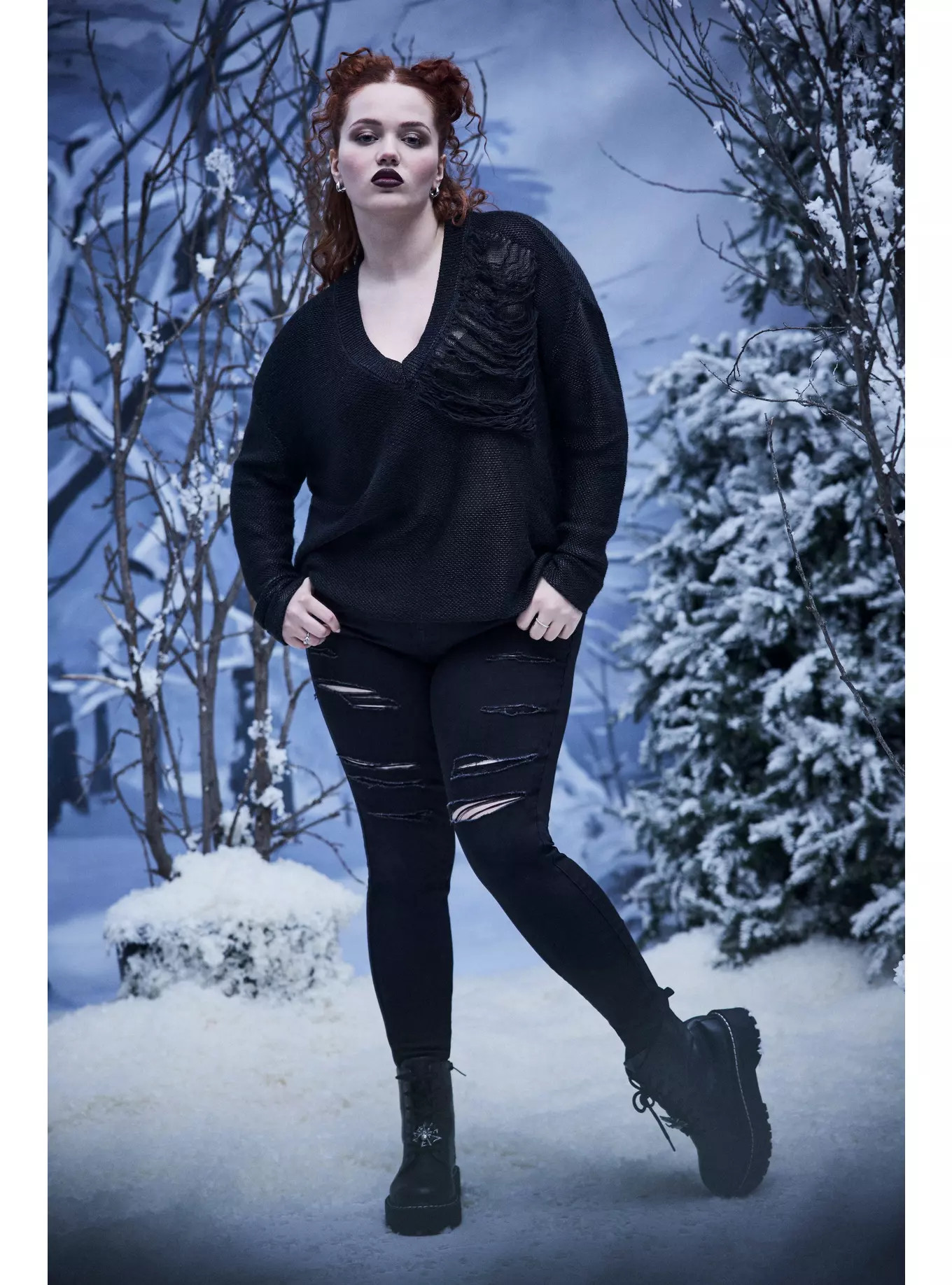Nightfall Super Distressed Jeggings | Torrid (US & Canada)