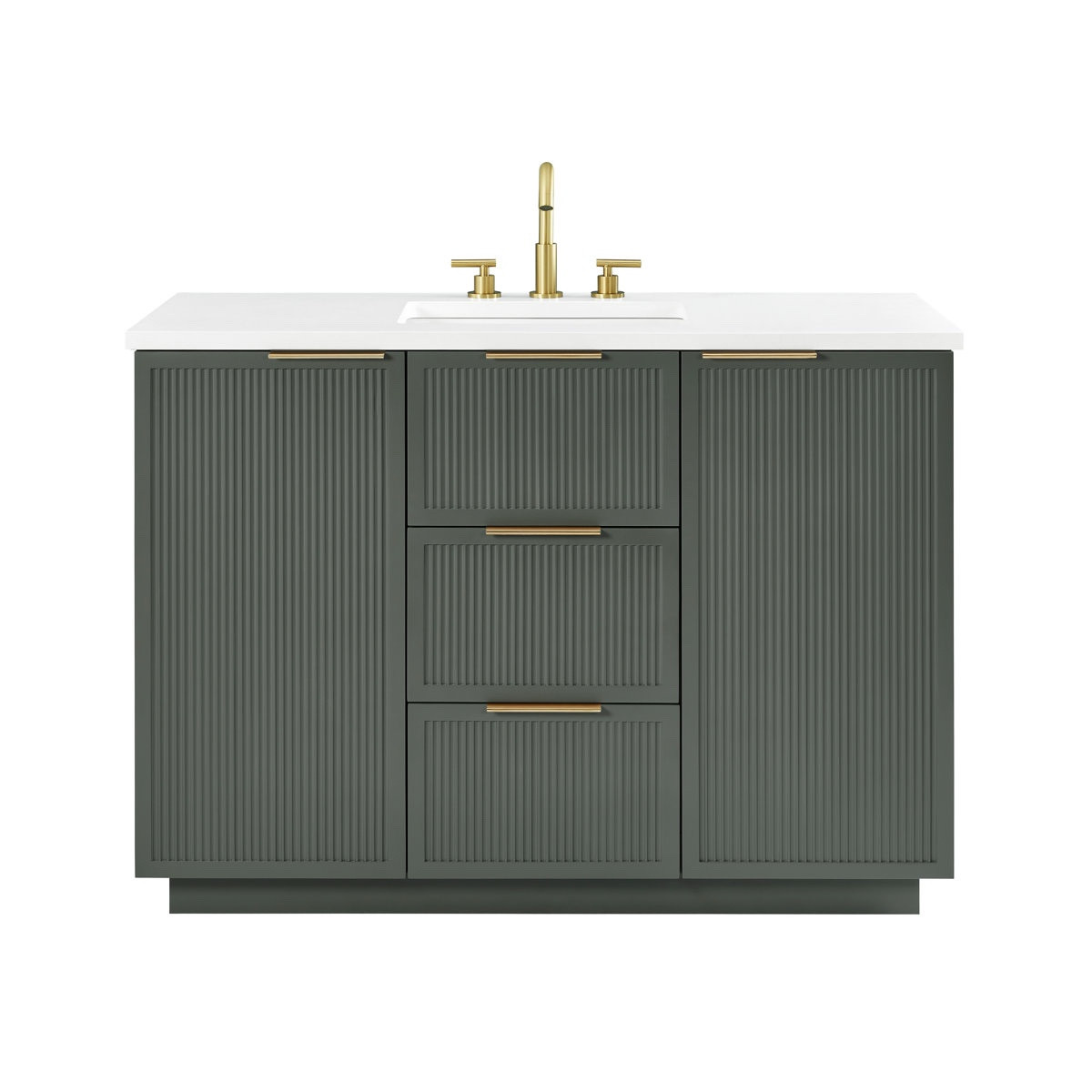 Fluted Vanity

GORGEOUS vanity, fluted design and marble top

We love the green color-but it comes in multiple colors  

#LTKU #LTKSaleAlert #LTKHome