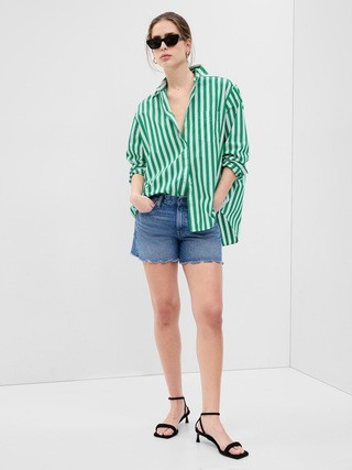 100% Organic Cotton Button-Back Big Shirt | Gap (CA)