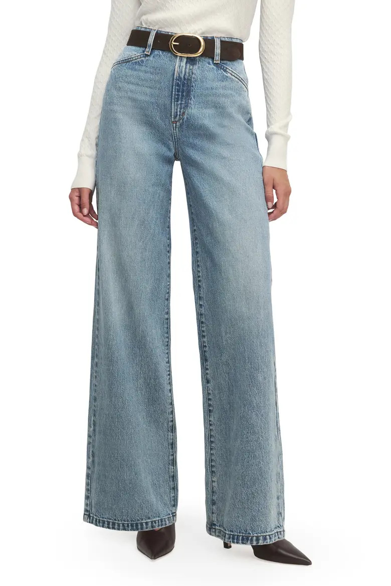 The Mischa Super High Waist Wide Leg Jeans (Women) | Nordstrom | Nordstrom