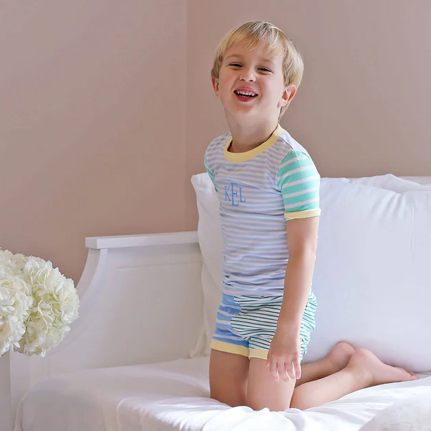 Colorblock Boy Short Pajamas | Classic Whimsy