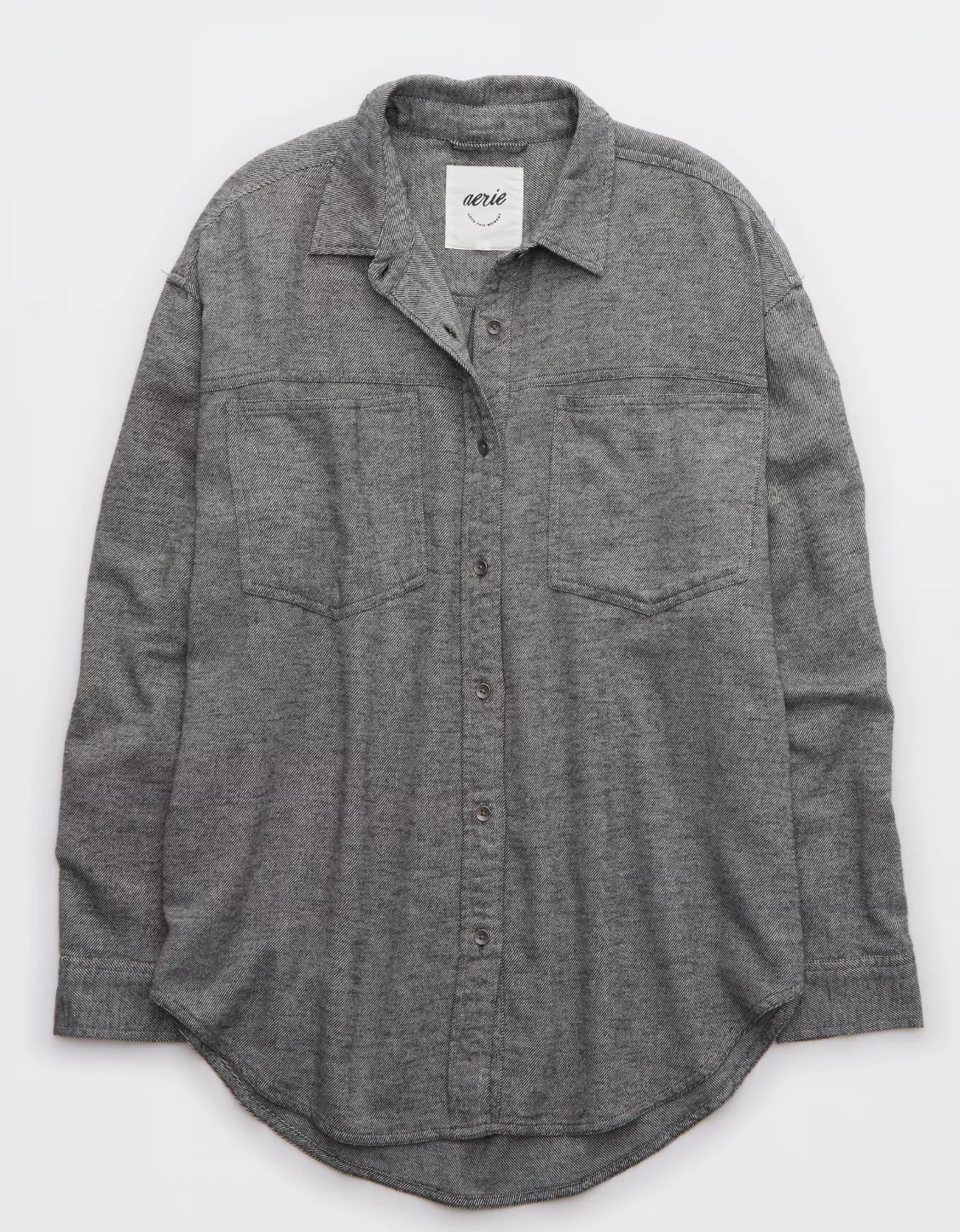 Aerie Anytime Fave Twill Shirt | American Eagle Outfitters (US & CA)