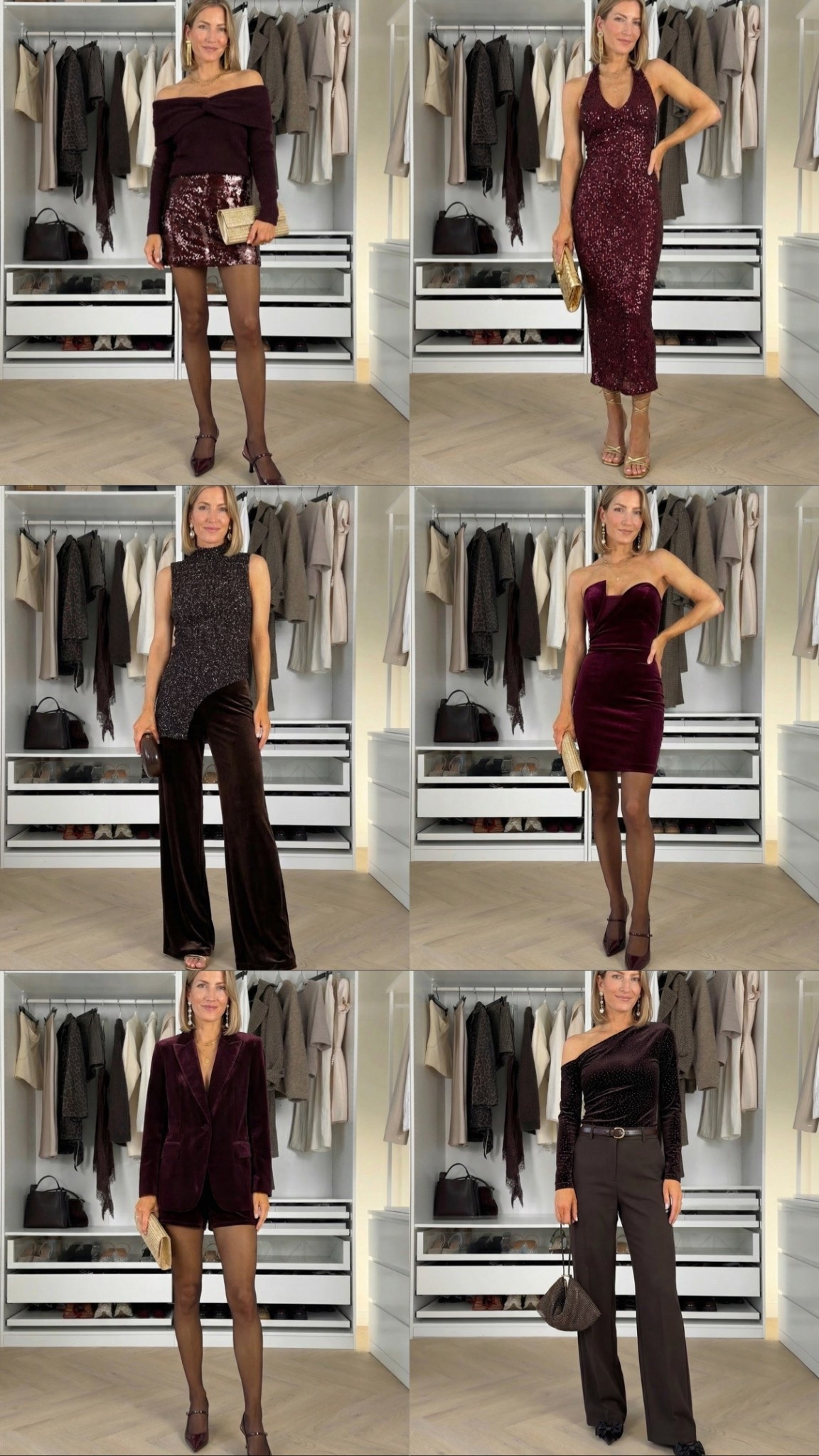 All the Christmas sparkle in one place ✨🍷 From sequin minis to velvet dresses and tailored sets — these rich berry tones feel so elegant, warm and timeless for every festive moment 🎄💫 ❤️‍🔥

These images are AI generated. I’m wearing size S in blazers and tops, XS in bottoms and dresses

Like this post to save it to your favourite folder and come back later to shop.

burgundy heels, velvet dress, sequin skirt, holiday outfit, Christmas party look, festive fashion, winter outfits, holiday style, berry tones, elegant outfit ideas, sequin dress, velvet blazer, tailored suit for women, NYE outfit inspo, Christmas dinner outfit, chic holiday looks, partywear ideas, winter evening wear, outfit inspiration, classic glam, timeless festive style

#LTKSeasonal #LTKHoliday #LTKWorkwear