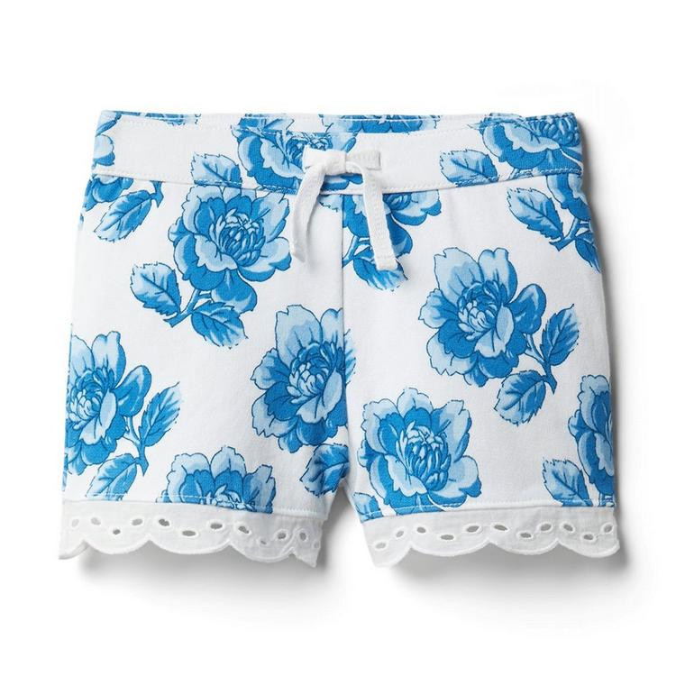 Floral Eyelet Trim Short | Janie and Jack