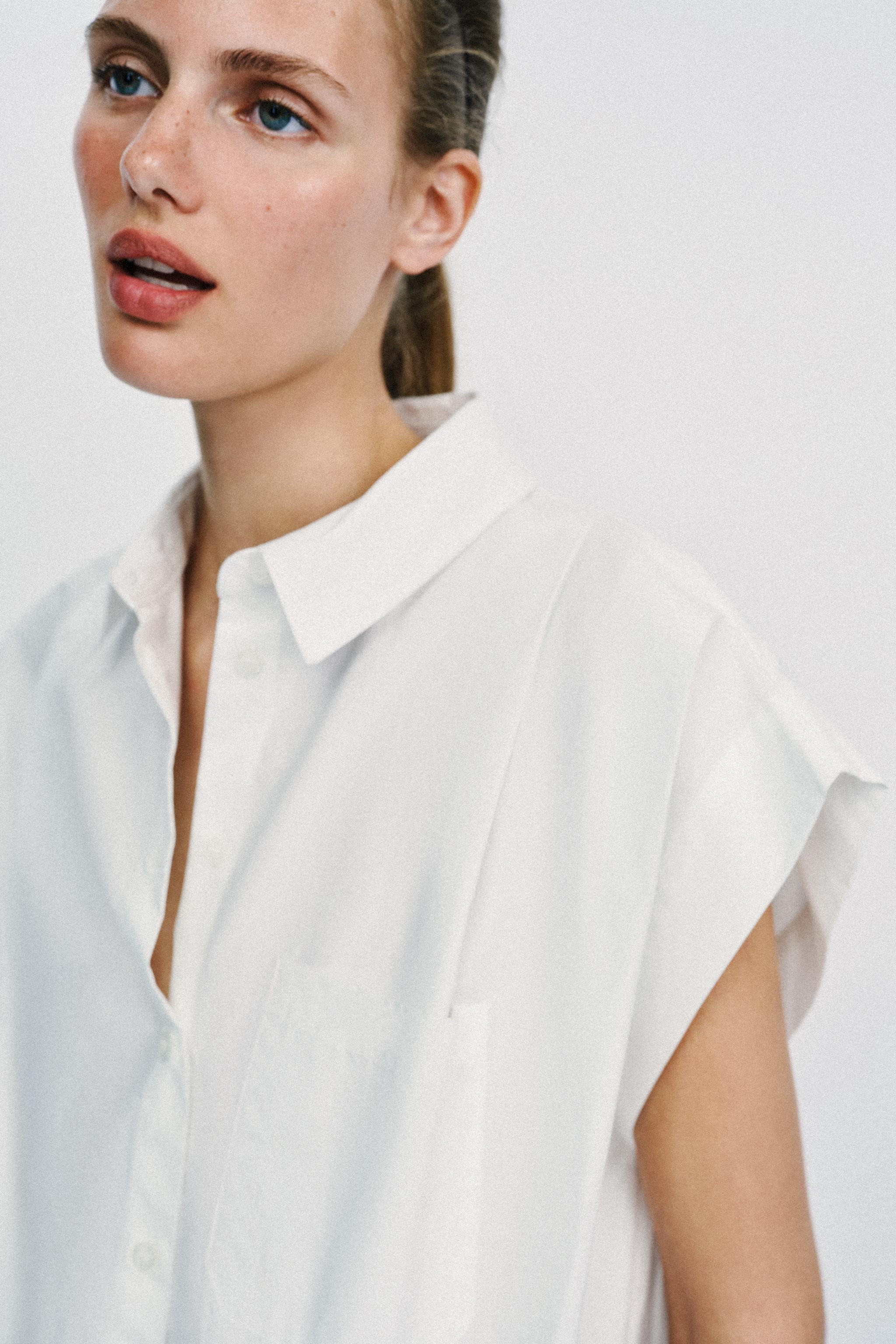 BALLOON CROPPED SHIRT | Zara US