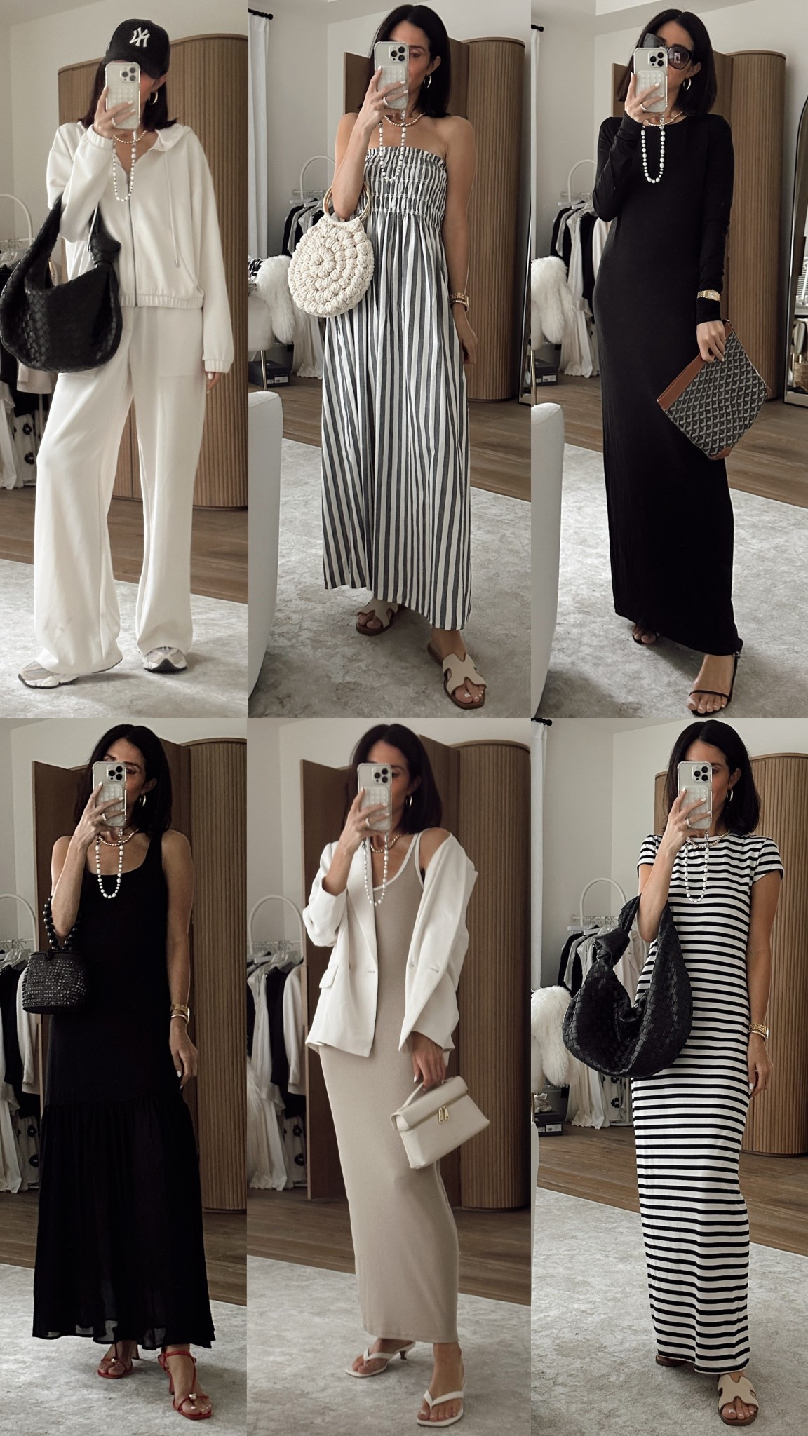 New arrivals under $50 ✨ I’m just shy of 5-7” for reference: 

Black tiered dress: m
Green set: pants(s) shirt (l)
Striped dress: small 
Khaki dress: xs 
White terry set : small in pants, top and shorts
Long sleeve dress: small
Striped maxi dress: smalll
Blue pj set: top (m) bottoms (xs)
White pajama set: bottoms(XS) top (s)


#LTKFindsUnder100 #LTKFindsUnder50 #LTKStyleTip