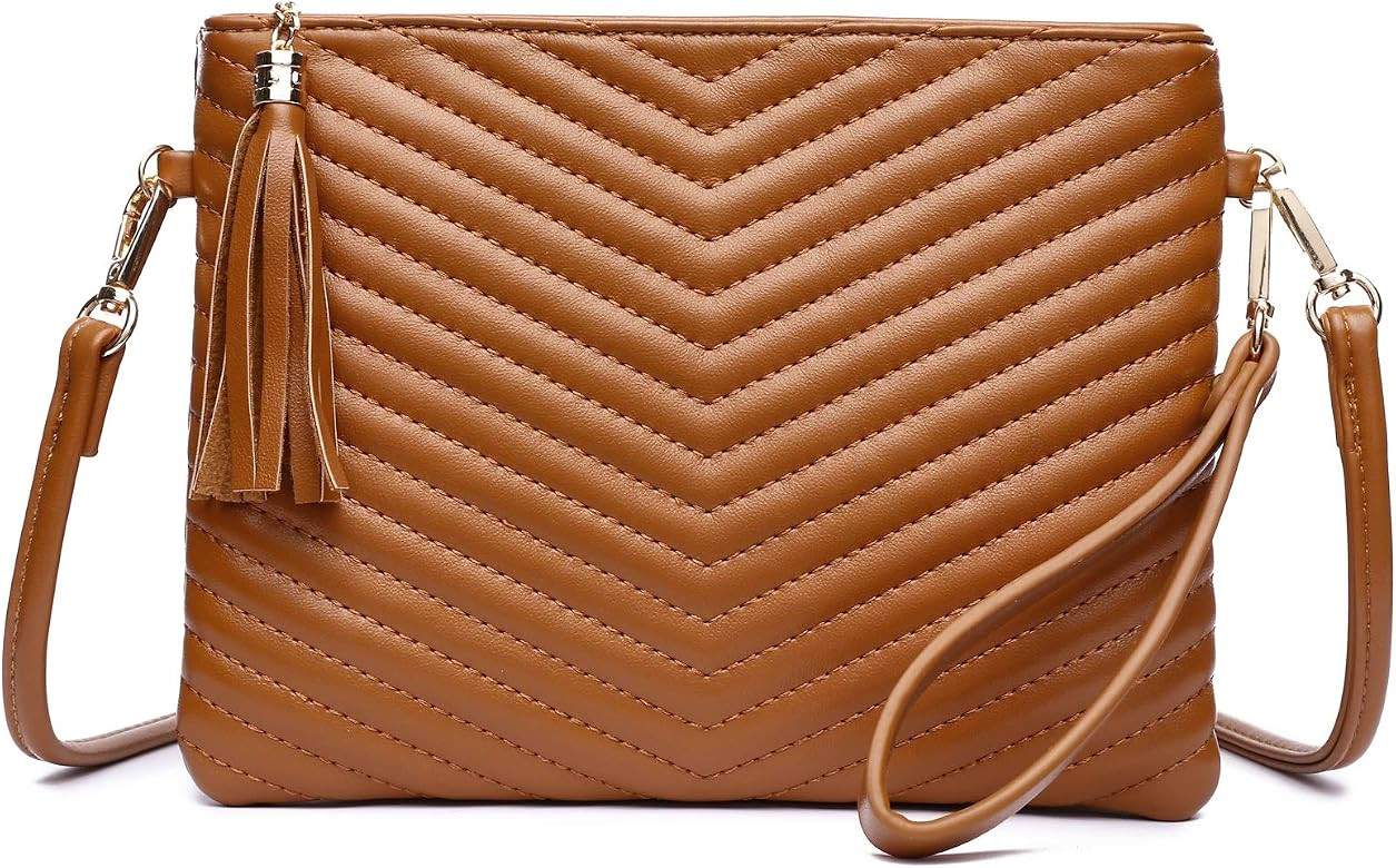 Small Crossbody Bags for Women, Trendy Vegan Leather Shoulder Purses, Clutch Wallet with Wristlet St | Amazon (US)