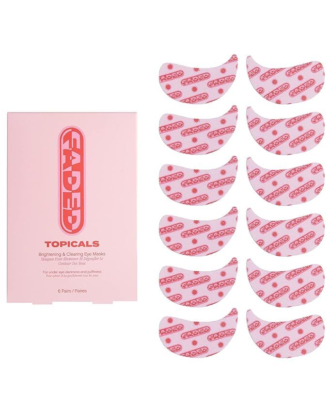 Topicals Faded Under Eye Masks - Brightening Eye Masks with Skin Serum for Dark Circles and Puffi... | Amazon (US)