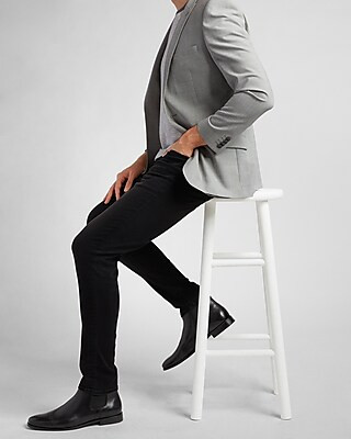 Extra Slim Gray Plaid Modern Tech Suit Jacket | Express