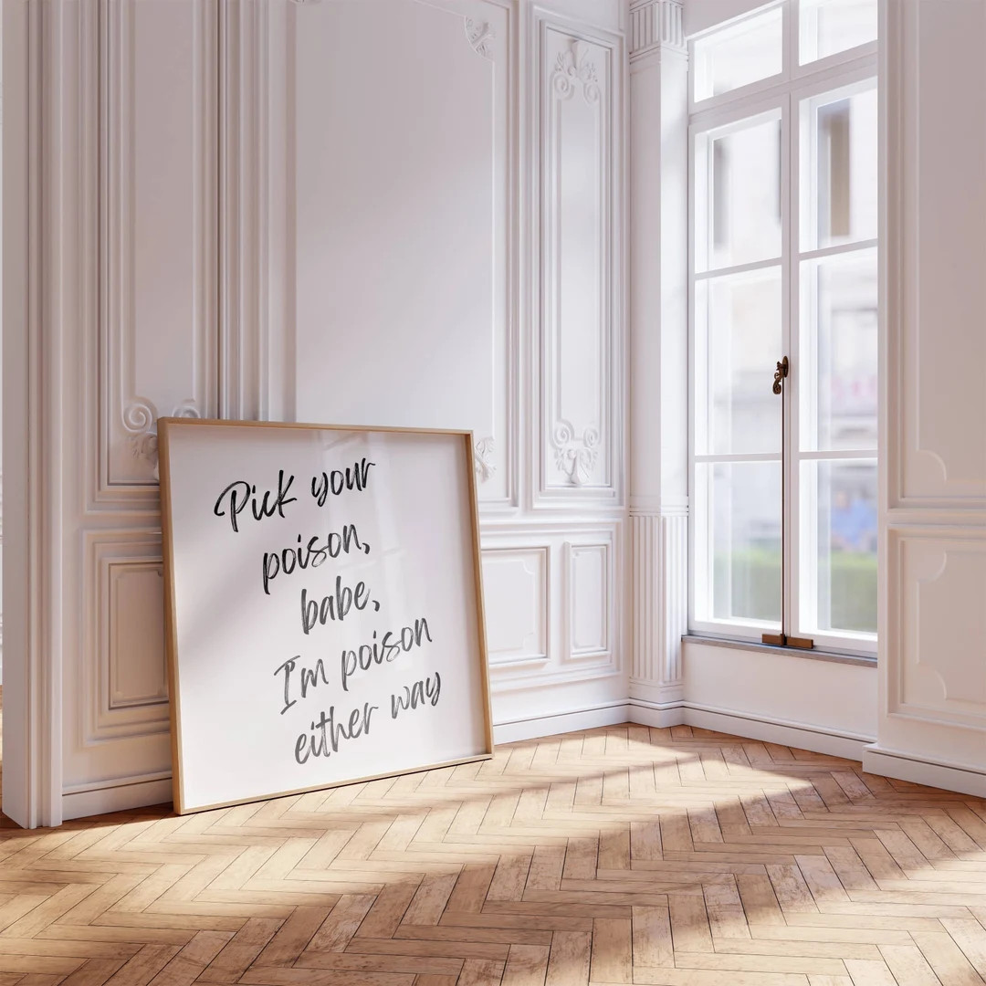 Taylor Anthology Print TTPD Lyric Wall Art Tortured Poets Department Decor Taylor Lyric Print at ... | Etsy (US)