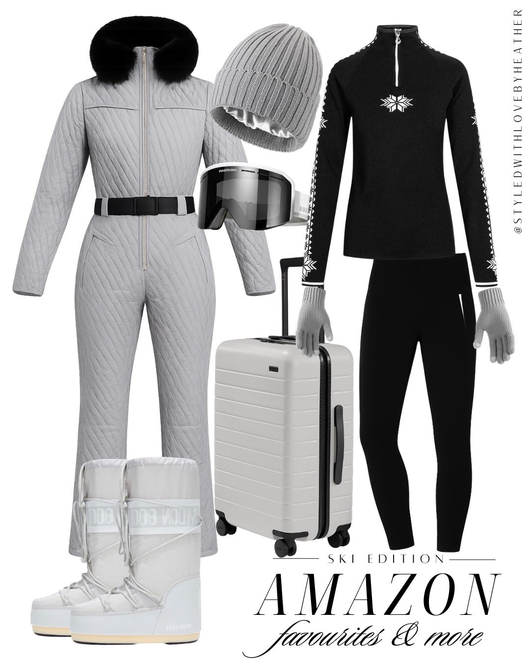 Ski trip loading ❄️⛷️ Everything you need for a chic, warm, and actually practical winter getaway — from a flattering insulated ski suit and cozy base layers to snow boots, beanie, gloves, goggles, and the perfect travel suitcase. These are my Amazon ski favorites that keep you warm without sacrificing style.

Tap to shop my LTK ski edit, save this for your next winter trip, and grab these before your size sells out 🤍 #LTKtravel #LTKwinter #LTKstyletip

#LTKootd #LTKSeasonal #LTKPetite