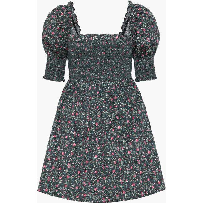 Hill House Home | The Lila Nap Dress, Florentine Ditsy (Green, Size Small) | Maisonette | Maisonette