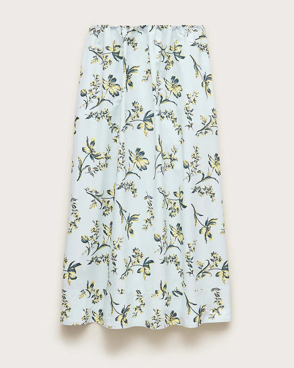 Pull-on midi skirt in lotus print | J. Crew US