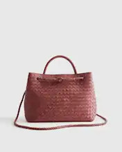 Italian Leather Handwoven Satchel | Quince