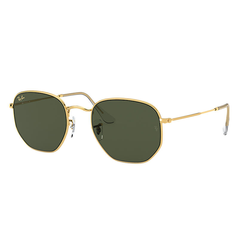 Ray-Ban Hexagonal Legend Gold Gold, Green Lenses - RB3548 | Ray-Ban (US)