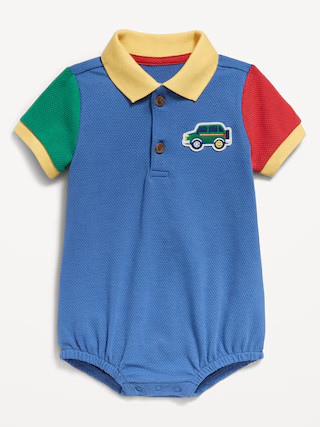 Short-Sleeve Polo One-Piece for Baby | Old Navy (US)