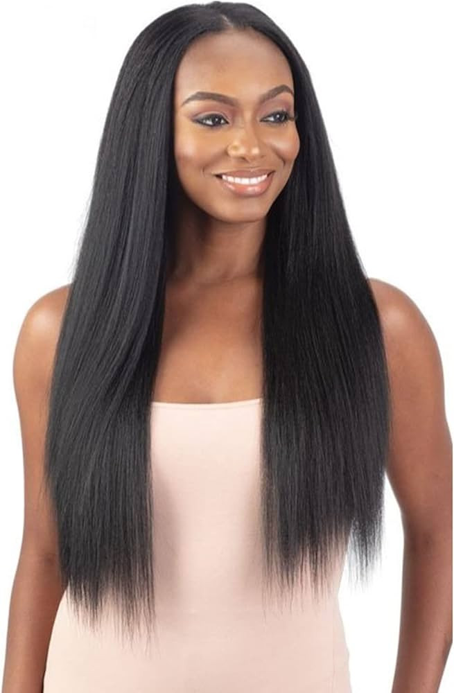 Freetress Organique U Part Wig Natural Yaky Straight (28", 2) | Amazon (US)