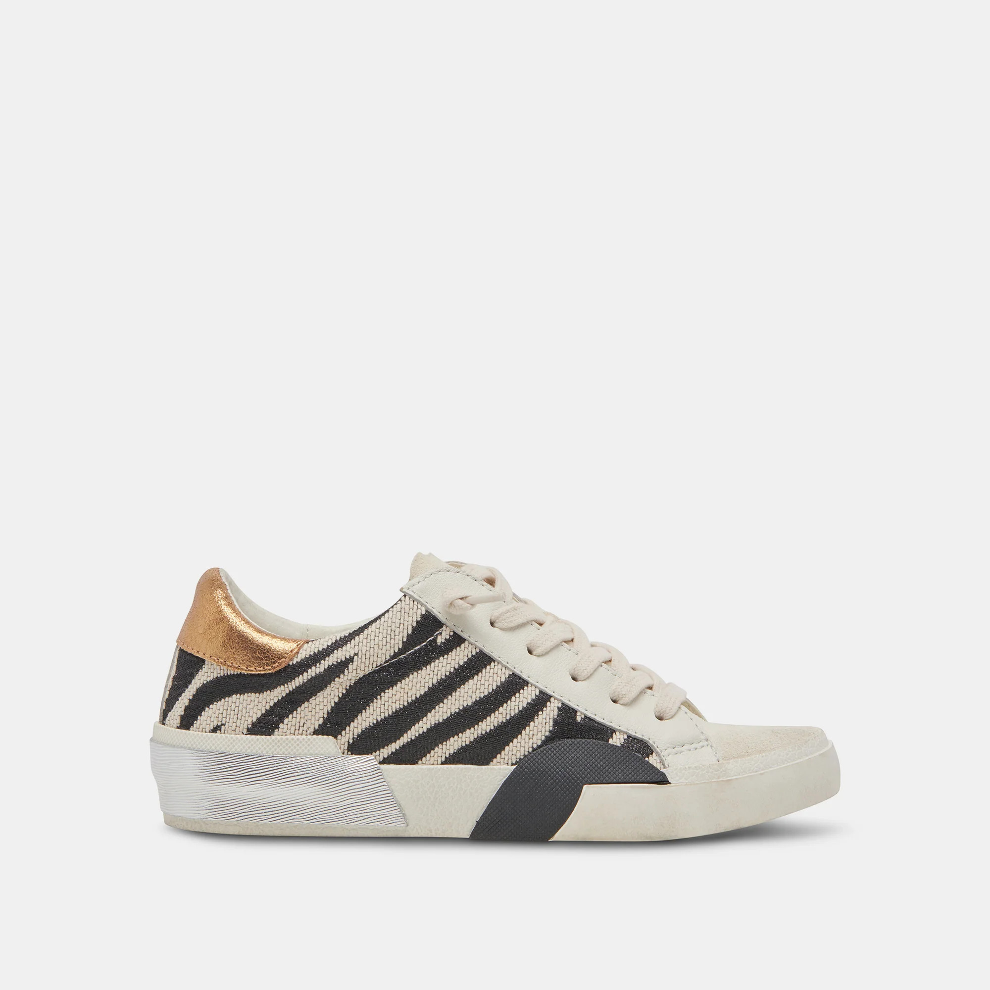 Zina Sneakers Zebra Fabric | DolceVita.com