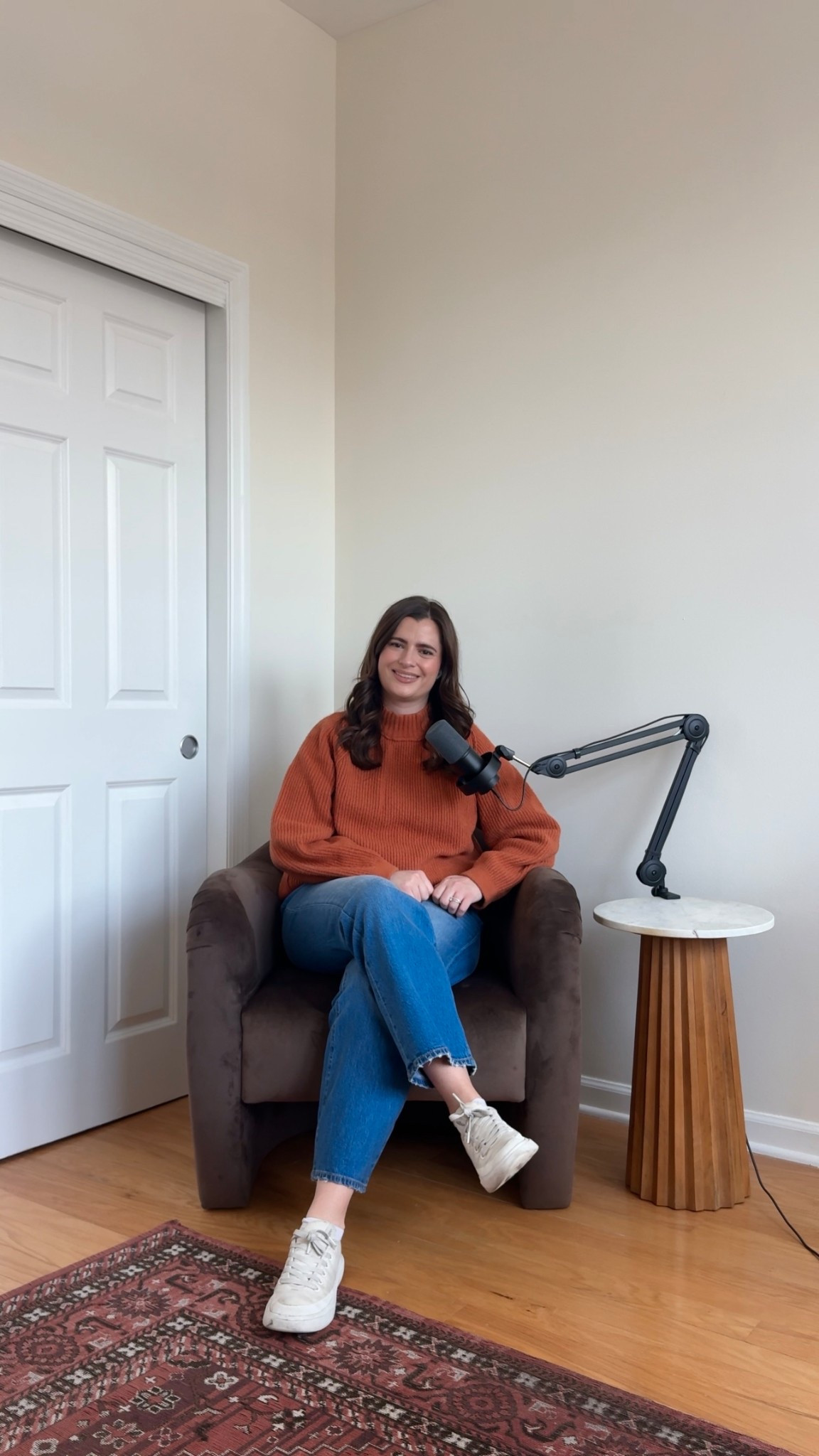 At home podcasting studio set up! This microphone is from Amazon, the chair is Wayfair and the side table is from HomeGoods (but linked some similar ones!) 

#LTKfindsunder100 #LTKhome
